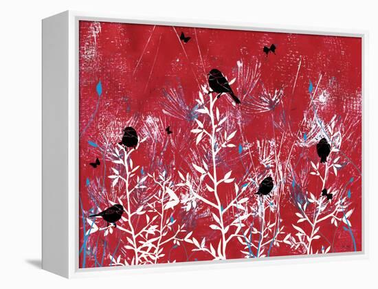 Beautiful Black Birds-Bee Sturgis-Framed Stretched Canvas
