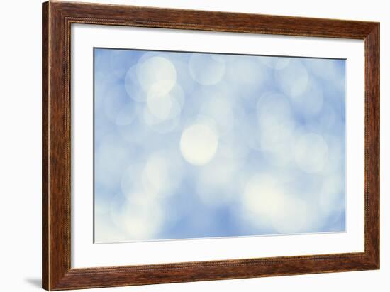 Beautiful Boker Lights on the Blue Background-goinyk-Framed Art Print