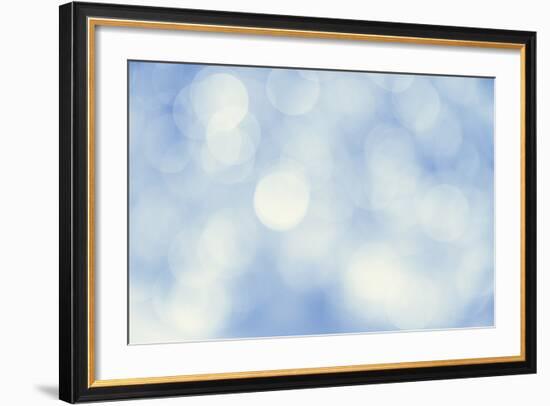 Beautiful Boker Lights on the Blue Background-goinyk-Framed Art Print