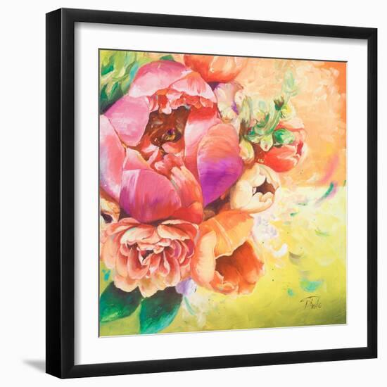 Beautiful Bouquet of Peonies I-Patricia Pinto-Framed Art Print