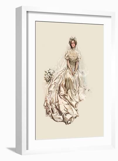 Beautiful Bride-Harrison Fisher-Framed Art Print