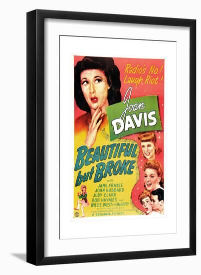 Beautiful But Broke, Joan Davis, Judy Clark, Jane Frazee, 1944-null-Framed Premium Giclee Print