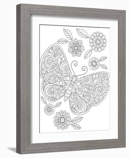 Beautiful Butterflies_2-Hello Angel-Framed Giclee Print