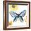 Beautiful Butterfly III Blue No Words-Sara Zieve Miller-Framed Art Print