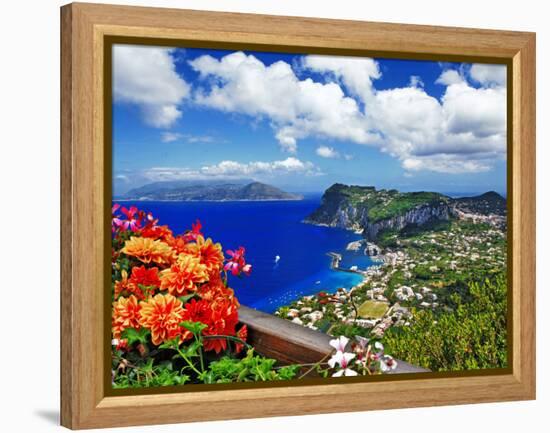 Beautiful Capri Island - Italian Travel Series-Maugli-l-Framed Premier Image Canvas