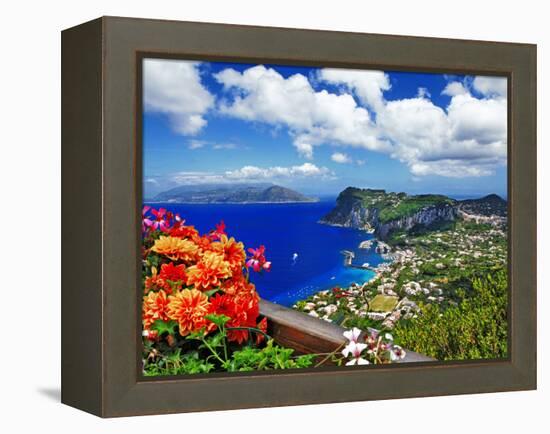 Beautiful Capri Island - Italian Travel Series-Maugli-l-Framed Premier Image Canvas