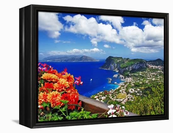 Beautiful Capri Island - Italian Travel Series-Maugli-l-Framed Premier Image Canvas