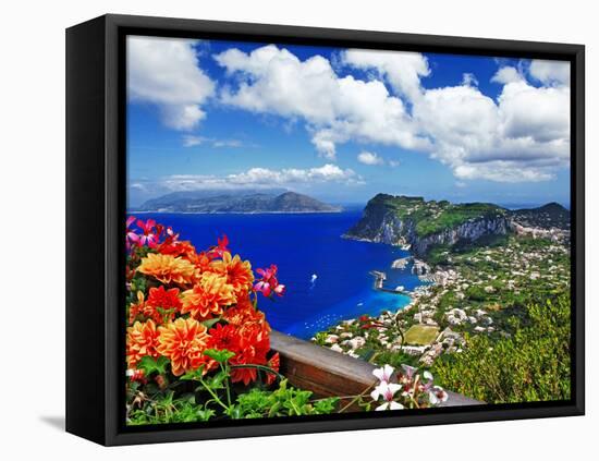 Beautiful Capri Island - Italian Travel Series-Maugli-l-Framed Premier Image Canvas