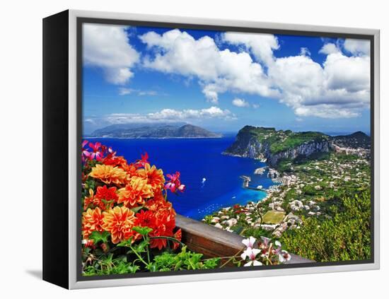 Beautiful Capri Island - Italian Travel Series-Maugli-l-Framed Premier Image Canvas