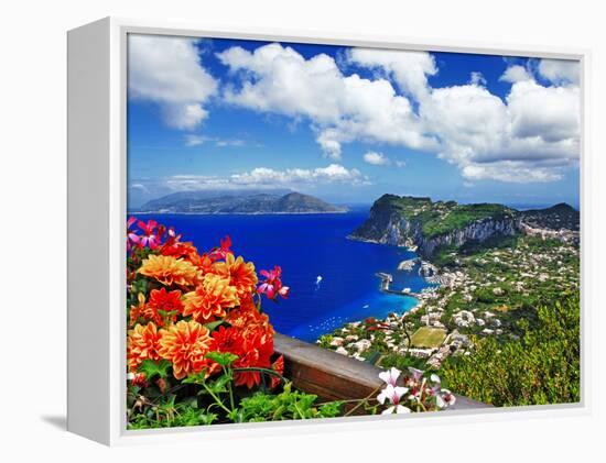 Beautiful Capri Island - Italian Travel Series-Maugli-l-Framed Premier Image Canvas