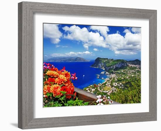 Beautiful Capri Island - Italian Travel Series-Maugli-l-Framed Photographic Print