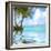 Beautiful Caribbean Beach in Dominican Republic. Reflection in Water.-haveseen-Framed Photographic Print