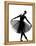 Beautiful Caucasian Tall Woman Ballet Dancer Standing Pose Full Length on Studio Isolated White Bac-OSTILL-Framed Premier Image Canvas