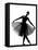 Beautiful Caucasian Tall Woman Ballet Dancer Standing Pose Full Length on Studio Isolated White Bac-OSTILL-Framed Premier Image Canvas