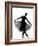 Beautiful Caucasian Tall Woman Ballet Dancer Standing Pose Full Length on Studio Isolated White Bac-OSTILL-Framed Photographic Print