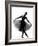 Beautiful Caucasian Tall Woman Ballet Dancer Standing Pose Full Length on Studio Isolated White Bac-OSTILL-Framed Photographic Print