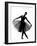 Beautiful Caucasian Tall Woman Ballet Dancer Standing Pose Full Length on Studio Isolated White Bac-OSTILL-Framed Photographic Print