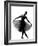 Beautiful Caucasian Tall Woman Ballet Dancer Standing Pose Full Length on Studio Isolated White Bac-OSTILL-Framed Photographic Print