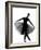 Beautiful Caucasian Tall Woman Ballet Dancer Standing Pose Full Length on Studio Isolated White Bac-OSTILL-Framed Photographic Print