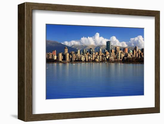 Beautiful City of Vancouver, Canada.-Hannamariah-Framed Photographic Print