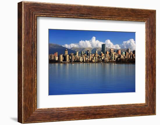 Beautiful City of Vancouver, Canada.-Hannamariah-Framed Photographic Print