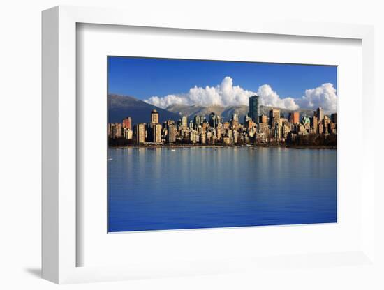 Beautiful City of Vancouver, Canada.-Hannamariah-Framed Photographic Print