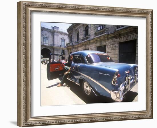 Beautiful Classic Chevrolet, Havana, Cuba-Greg Johnston-Framed Photographic Print