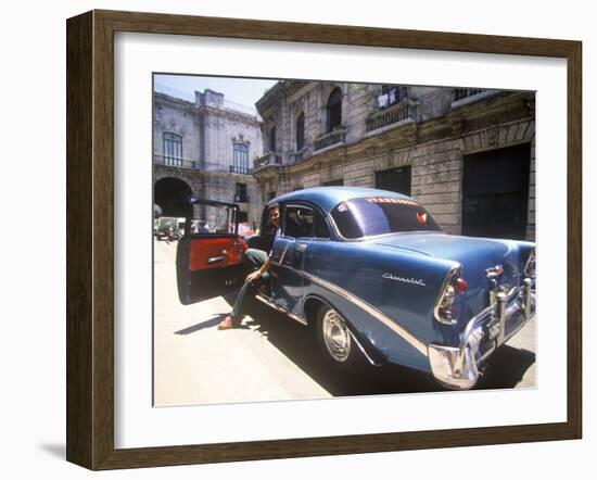 Beautiful Classic Chevrolet, Havana, Cuba-Greg Johnston-Framed Photographic Print