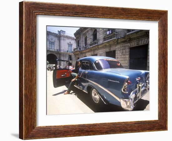 Beautiful Classic Chevrolet, Havana, Cuba-Greg Johnston-Framed Photographic Print