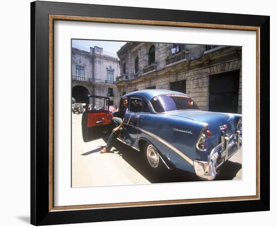 Beautiful Classic Chevrolet, Havana, Cuba-Greg Johnston-Framed Photographic Print