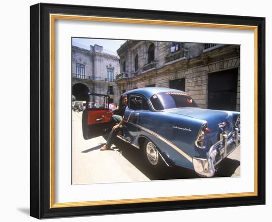 Beautiful Classic Chevrolet, Havana, Cuba-Greg Johnston-Framed Photographic Print