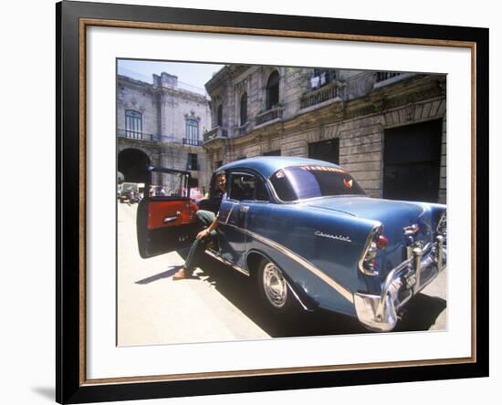 Beautiful Classic Chevrolet, Havana, Cuba-Greg Johnston-Framed Photographic Print