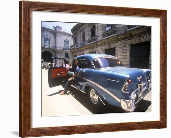 Beautiful Classic Chevrolet, Havana, Cuba-Greg Johnston-Framed Photographic Print