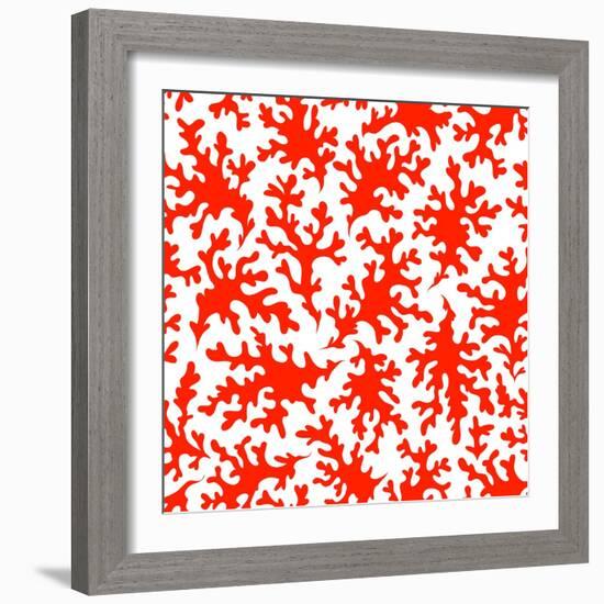 Beautiful Coral Seamless for Your Business-transiastock-Framed Art Print