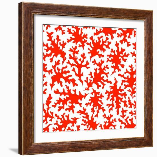 Beautiful Coral Seamless for Your Business-transiastock-Framed Art Print