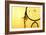 Beautiful Dream Catcher On Yellow Background-Yastremska-Framed Art Print