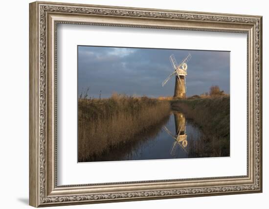 Beautiful early light on St. Benet's Mill, Norfolk, England, United Kingdom, Europe-Jon Gibbs-Framed Photographic Print