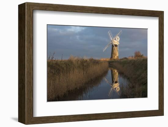 Beautiful early light on St. Benet's Mill, Norfolk, England, United Kingdom, Europe-Jon Gibbs-Framed Photographic Print