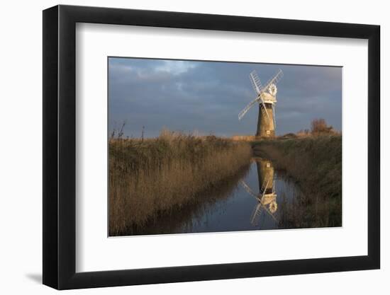 Beautiful early light on St. Benet's Mill, Norfolk, England, United Kingdom, Europe-Jon Gibbs-Framed Photographic Print