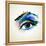 Beautiful Fashion Woman Eye Forming By Blots-artant-Framed Stretched Canvas