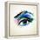 Beautiful Fashion Woman Eye Forming By Blots-artant-Framed Stretched Canvas