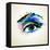 Beautiful Fashion Woman Eye Forming By Blots-artant-Framed Stretched Canvas