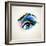 Beautiful Fashion Woman Eye Forming By Blots-artant-Framed Art Print