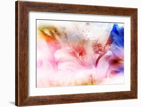 Beautiful Flowers Made with Color Filters and Textures-Timofeeva Maria-Framed Art Print