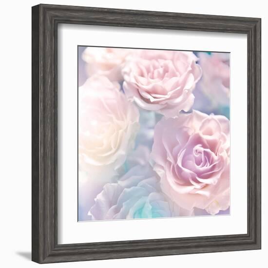 Beautiful Flowers Made with Color Filters-Timofeeva Maria-Framed Art Print