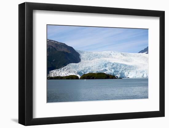 Beautiful Glaciers Drop into the Ocean in Kenai Fjords NP, Alaska-Rick Daley-Framed Photographic Print