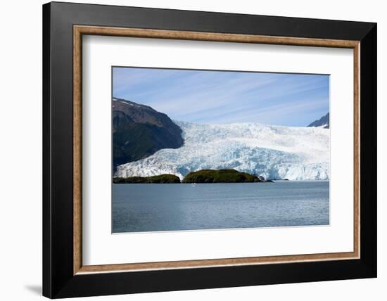 Beautiful Glaciers Drop into the Ocean in Kenai Fjords NP, Alaska-Rick Daley-Framed Photographic Print