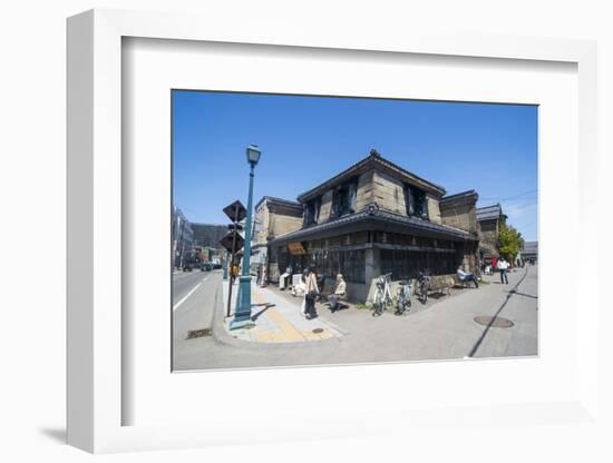 Beautiful historical buildings in Sakaimachi street, Otaru, Hokkaido, Japan, Asia-Michael Runkel-Framed Photographic Print