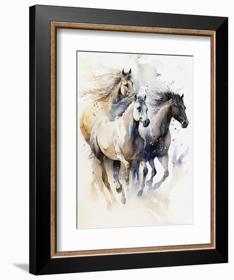 Beautiful Horses-Lana Kristiansen-Framed Art Print