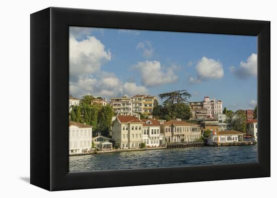 Beautiful Houses along Bosporus-Guido Cozzi-Framed Premier Image Canvas